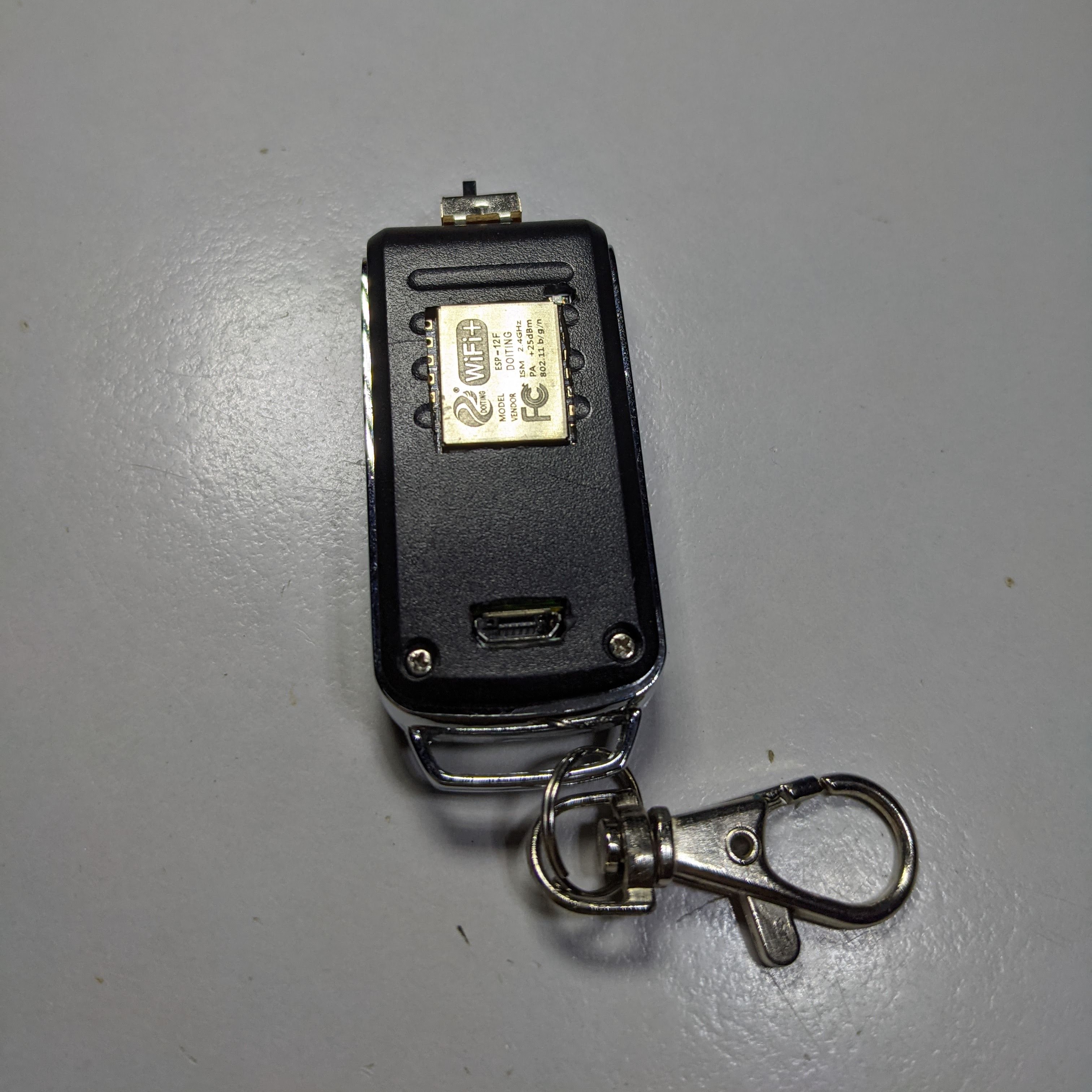 The back of the remote